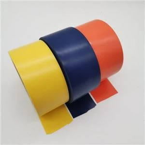 เทปตั้งพื้นพีวีซีสีสันสดใส สีส้มน้ําเงิน